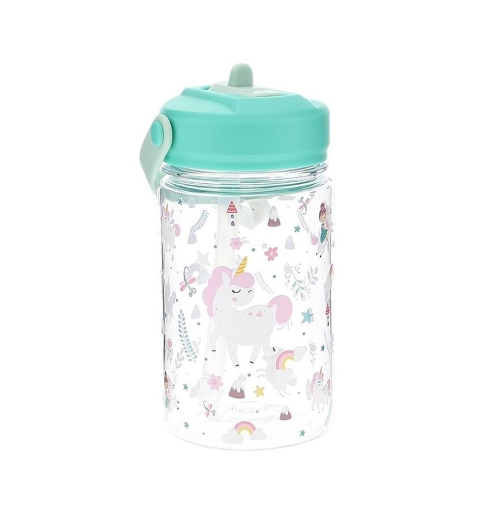 Botella Tritán con Tapón Unicornio